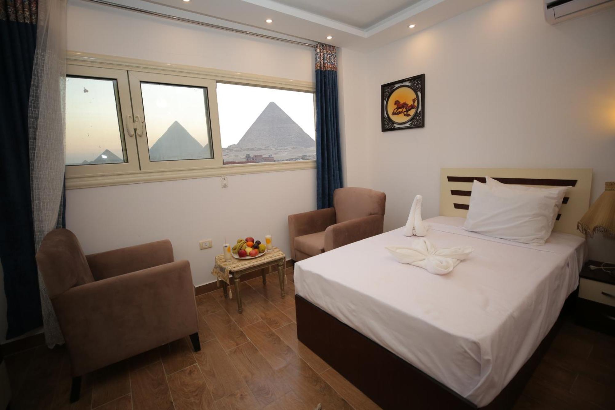 Hotel Hussien Lotus Pyramids View Kairo Exterior foto